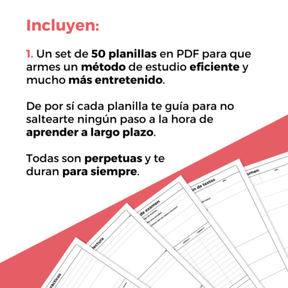 planillas para estudiar MEJOR (PDF) - Imagen 3