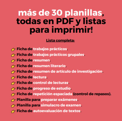 planillas para estudiar MEJOR (PDF) - Imagen 10